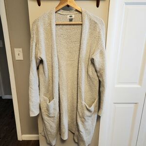 Old Navy Light Gray Open-Front Cardigan